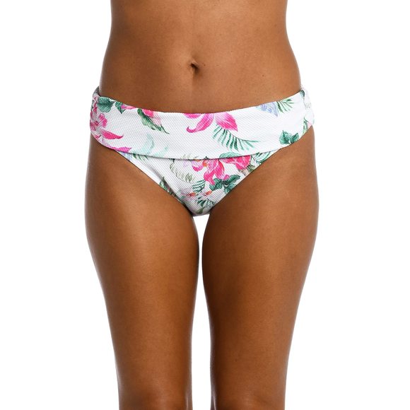 La Blanca Women's Banded Hipster Bikini Swimsuit Bottom, Multi//Mystic Palms, 14 - Picture 1 of 1